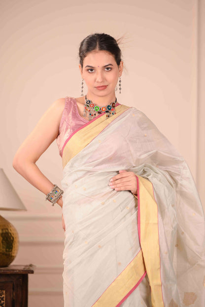 Suddha Kanchana Chanderi Cotton Silk Saree