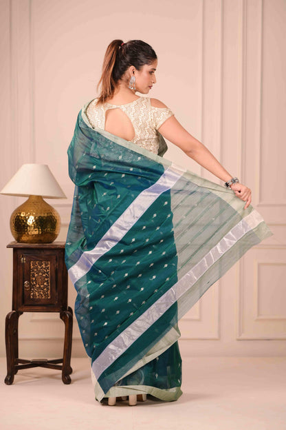 Samudra Chaya Chanderi Cotton Silk Saree