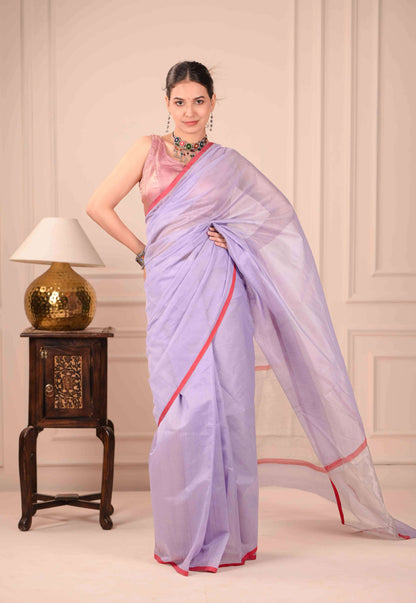 Lavanya Sindur Chanderi Cotton Silk Saree