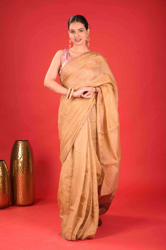 Mṛda Kanti Chanderi Tissue Saree
