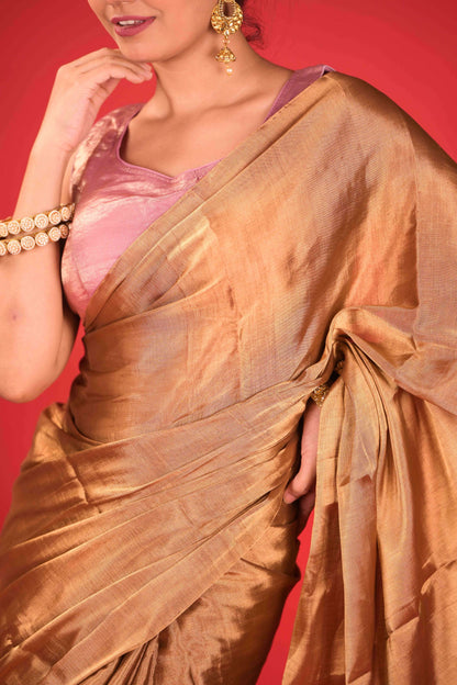 Hema Rosa Chanderi Tissue Saree