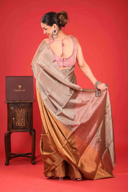 Suraj Chaand Chanderi Tissue Saree